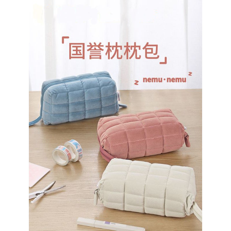 Japan Kokuyo Pillow Pillow Bag Storage Bag Nemu Nemu Pillow Bag Nap Cute Student Pencil Bag - Image 2