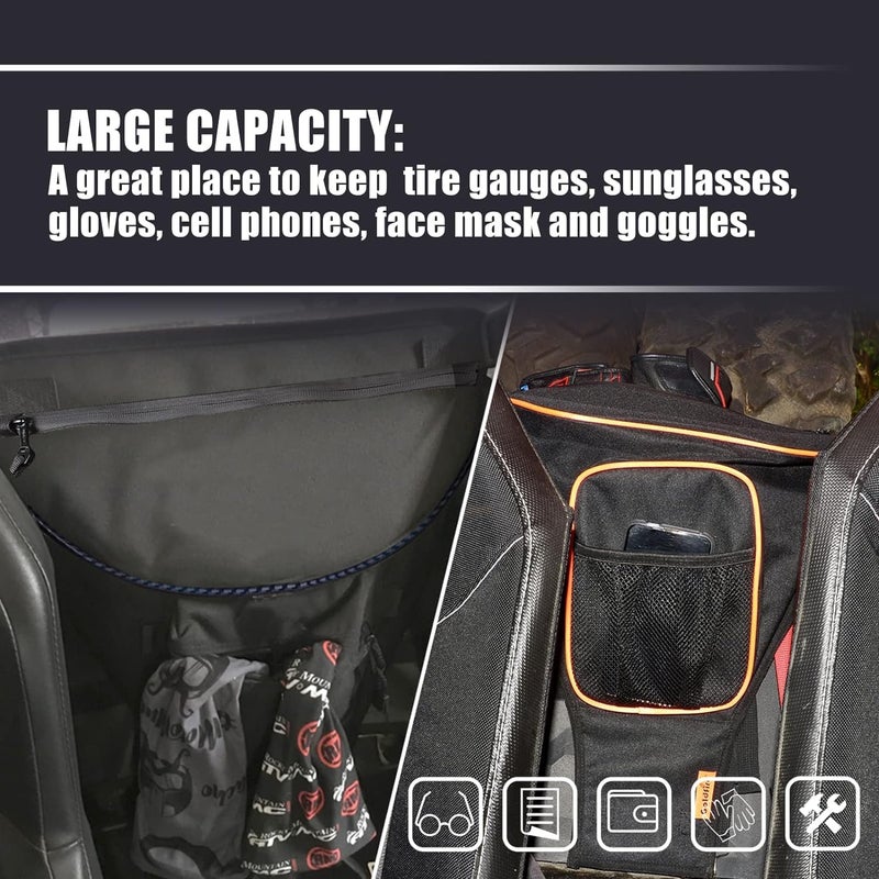 Goldfire Goldfire UTV Center Seat Bags Storage Gear Bag Cab Pack for RZR 1680D Tool Organizers Between Seat Shoulder Bag For Polaris Razor 570 800 S 900 1000 XP Accessories (Camouflage Style)  - Image 2