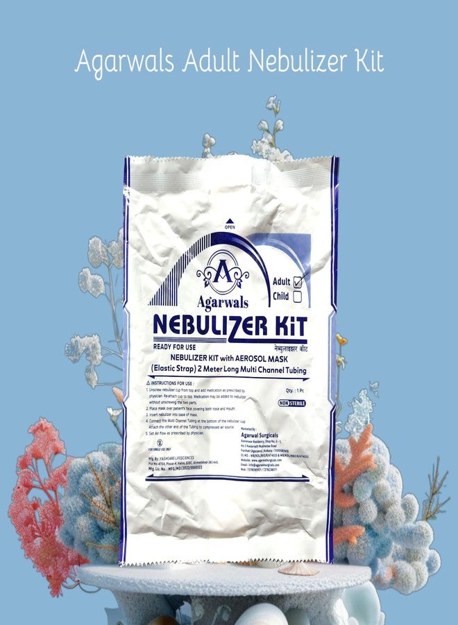 Agarwals Nebulizer Mask with Air Tube and Medicine Chamber (Adult Kit) - Pack of 10 - Image 4