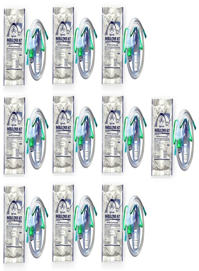 Agarwals Nebulizer Mask with Air Tube and Medicine Chamber (Adult Kit) - Pack of 10 - Image 1