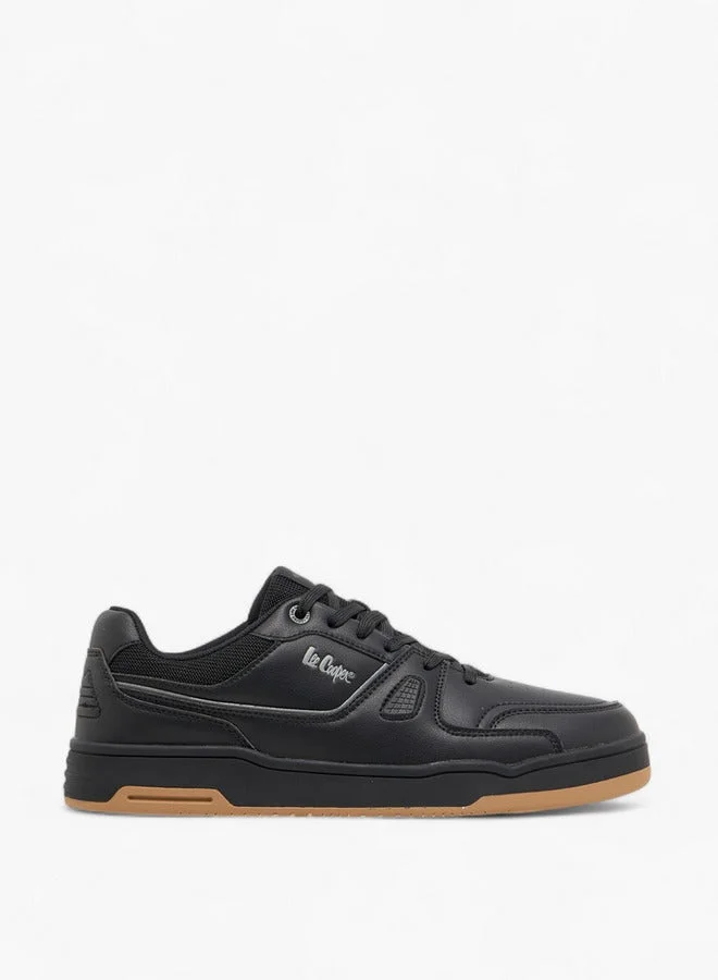 Men's Panelled Lace-Up Sneakers