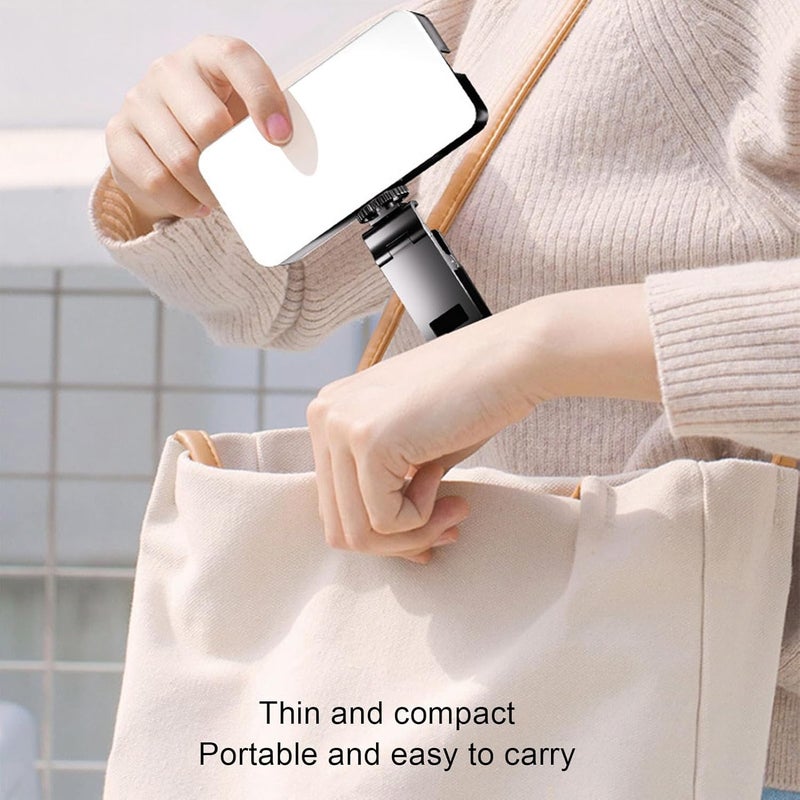 RGB Video, Photohy with 16 RGB Modes, 3 Color TEM Ra95, 1800mAh Re LED Fill for C Phone Selfie, Compact Rectangular - Image 3
