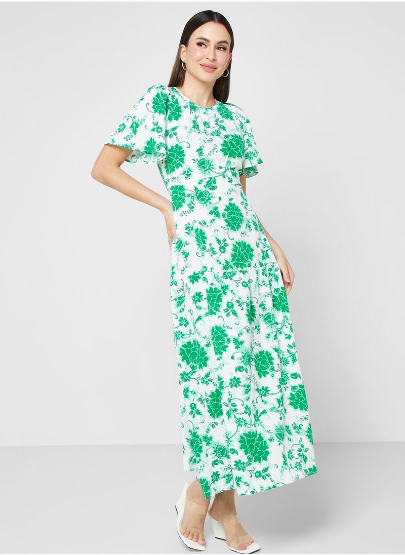 ELLA - Floral Print Dress - Image 1
