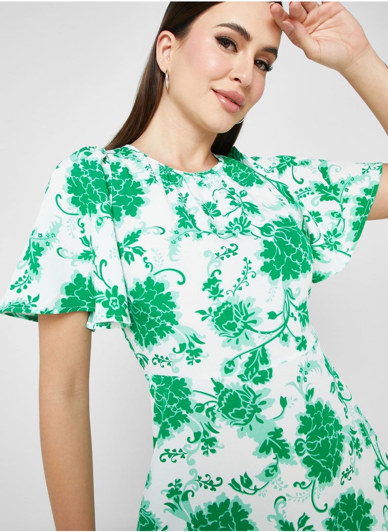 ELLA - Floral Print Dress - Image 1