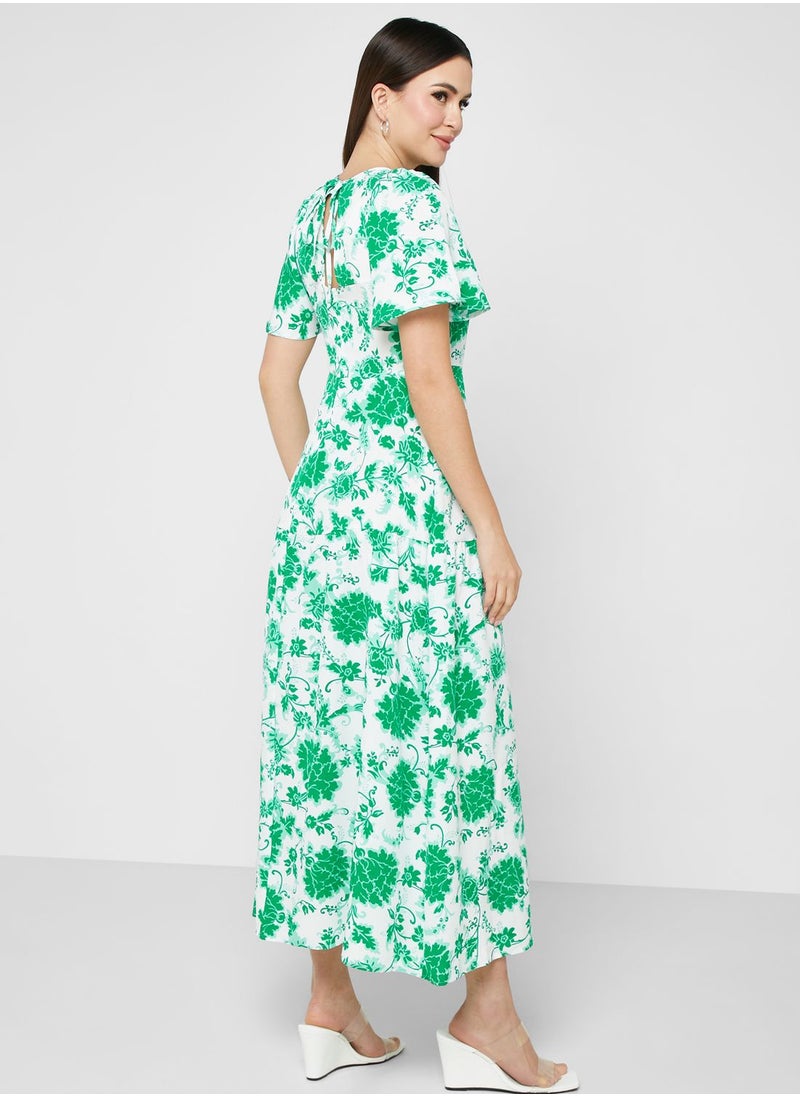 ELLA - Floral Print Dress - Image 1