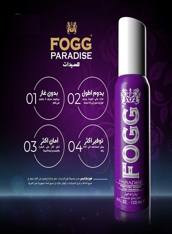 FOGG Paradise Perfume Spray For Women 120ml - Image 3