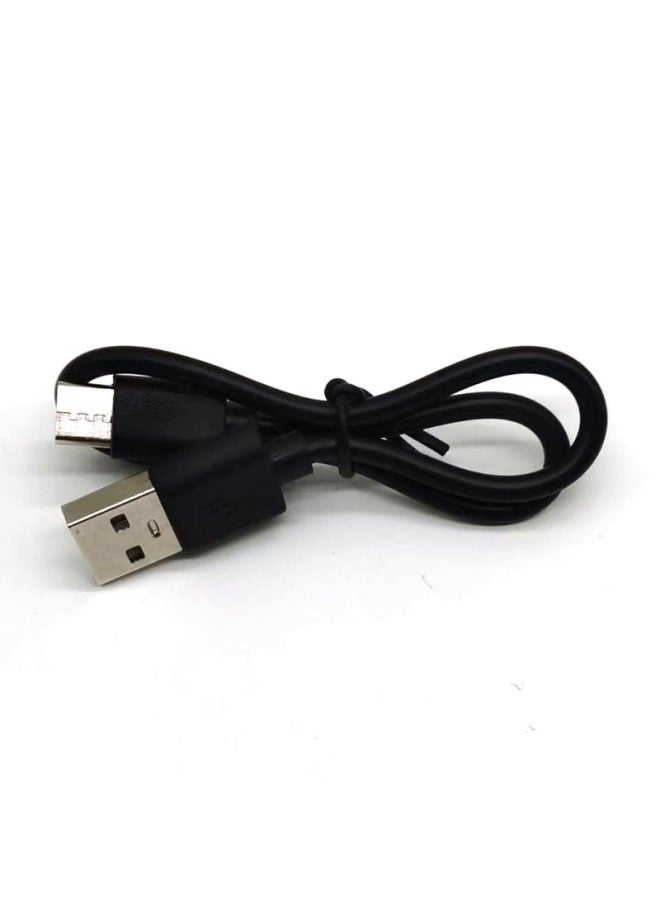 Type-c Charging Line Data Short Line 2A Power Toy Pure Copper Bluetooth Headset Small Fan With Machine Line Customization-Color:2a Black — 0.3m  - Image 1