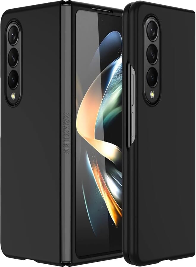 Next Next Store Compatible with Samsung Galaxy Z Fold3 5G Slim Fit Shockproof Case Cover Matte Finish Anti-Fingerprint, Anti-Scratch, Anti-Smudge (Black)