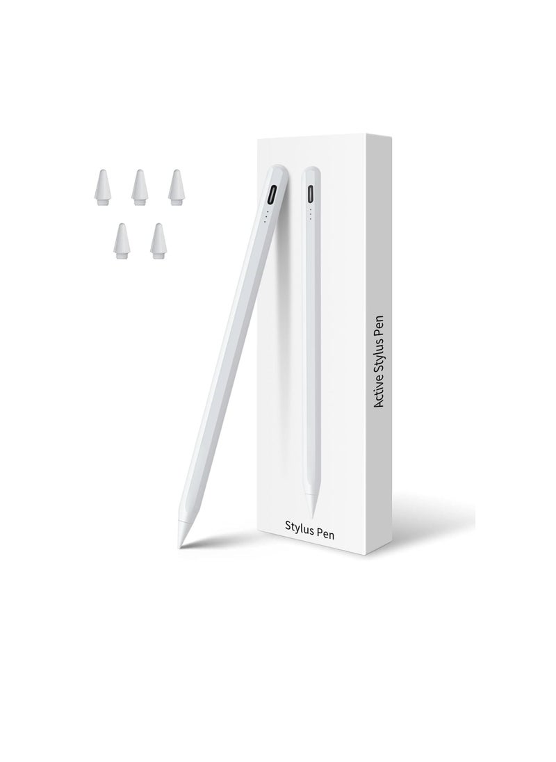 Generic - Stylus Pen for iPad 9th 10th Generation, Fast Charging Apple iPad Pencil with Palm Rejection, Compatible with iPad 2018-2024 10th/9th/8th/7th/6th Generation, iPad Pro 13" M4/12.9"/11", iPad Air 3/4/5/M2, iPad Mini 5/6 - Image 1