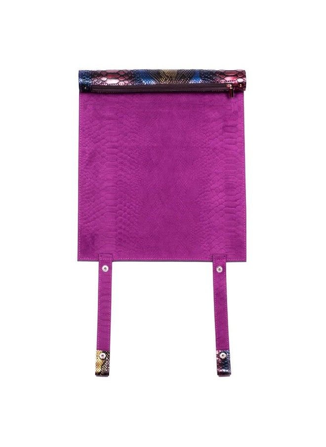 cusdie 2 In 1 Dice Rolling Mat & Zippered Dice Holder Dice Tray Compatible With Dnd Polyhedral Dice Dungeons And Dragon (Colorful Dragon Scale)  - Image 4