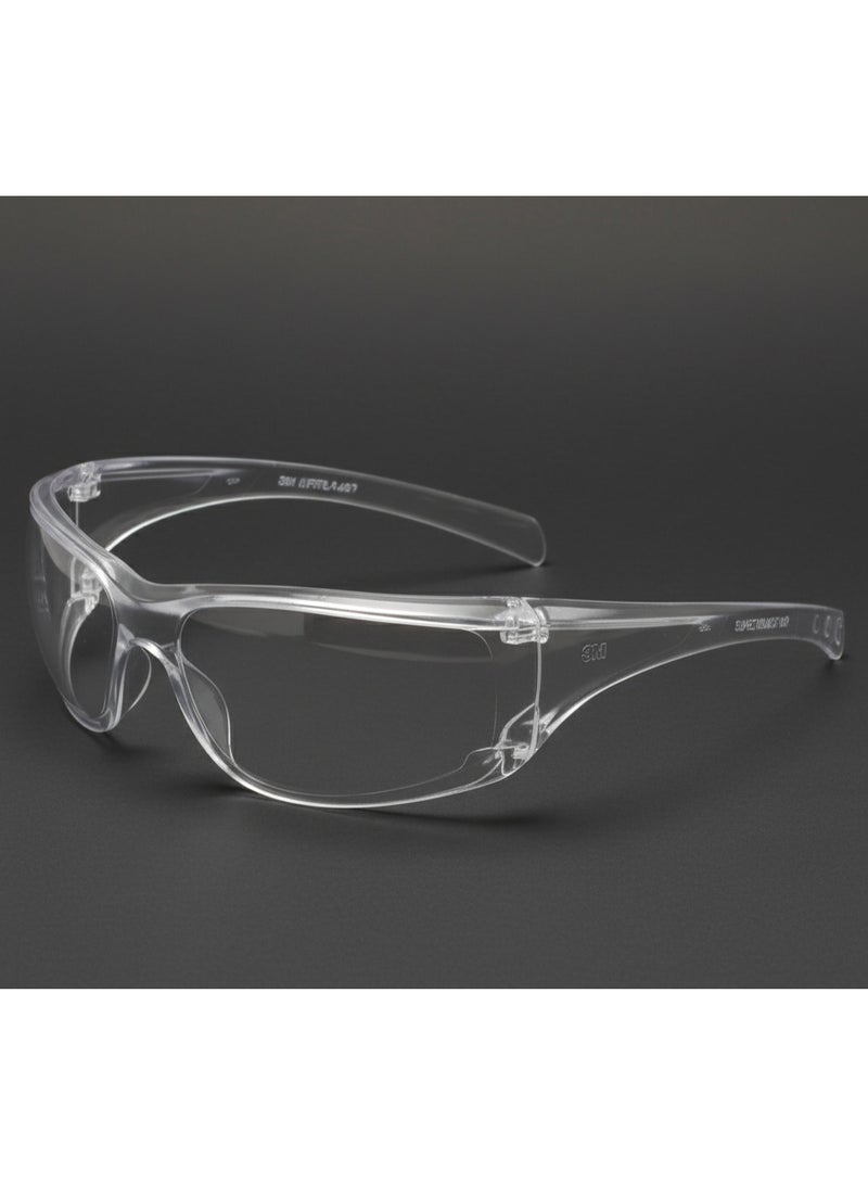 3M Virtua AP Clear Safety Glasses – Scratch-Resistant Polycarbonate Lens, UV Protection, Wraparound Design, ANSI Z87.1 Certified - Image 1