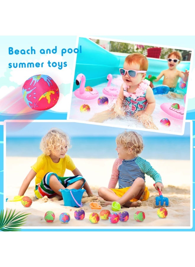 KOWVOWZ Water Bomb Splash Balls - 2" Mini Water Absorbent Ball - Kids Pool Toys, Outdoor Water Activities for Kids, Pool Beach Party Favors. Water Fight Games 24 Pack - Image 5