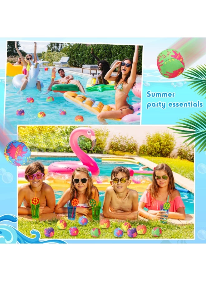 KOWVOWZ Water Bomb Splash Balls - 2" Mini Water Absorbent Ball - Kids Pool Toys, Outdoor Water Activities for Kids, Pool Beach Party Favors. Water Fight Games 24 Pack - Image 2