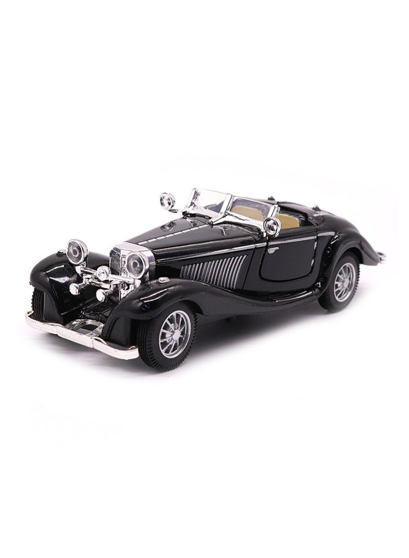 1: 28 الرجعية 500K سبائك السيارات الكلاسيكية لعبة الأطفال سيارة نموذج سحب سيارة محاكاة سيارة - Image 1