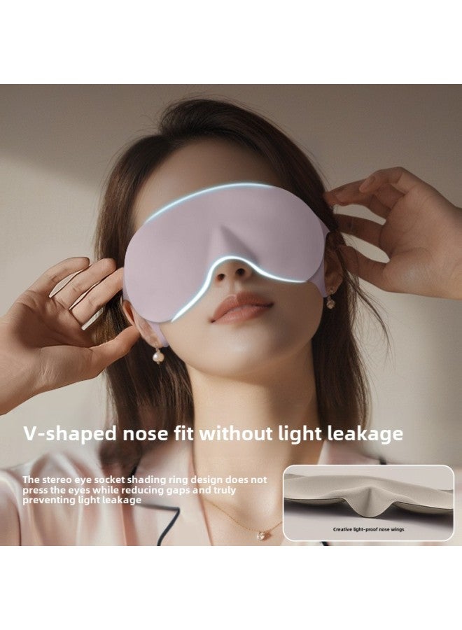 Generic Hyaluronic Acid 3d Three-dimensional Eye Mask Integrated Student Lunch Break Sleep Non-pressure Breathable Shading Sleep Office Dedicated-Specifications:Dead Brown - Image 4