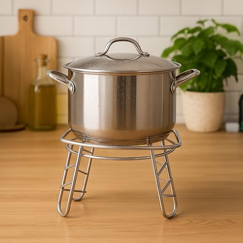 Zepdos Stainless Steel Matka Stand for Kitchen | Pot Stand for Kitchen | Water Dispenser Stand | Thermosteel Stand - Image 3