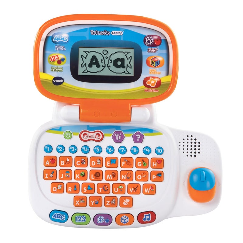 vtech لابتوب VTech المحمول والذهاب، برتقالي - Image 1