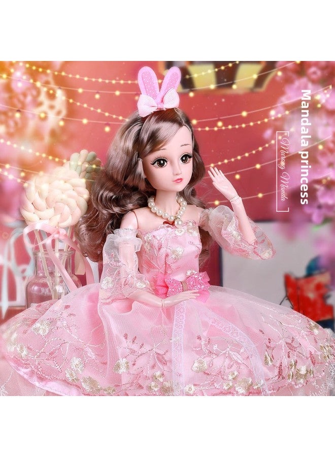 60cm Smart Doll Oversized Talking Girl Kids Toy Dress Up Doll Princess Birthday-Color: Princess Mandala-Height:60cm +exquisite Gifts + - Image 1