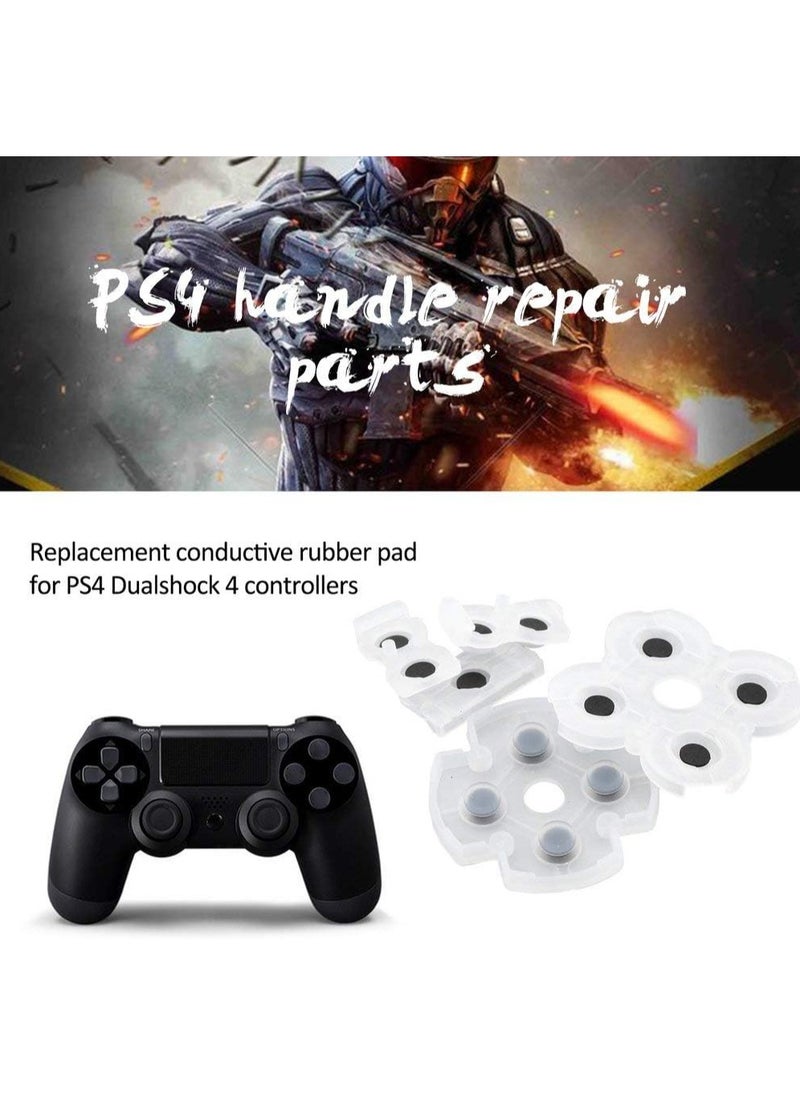 ELIKLIV - Eco-friendly high-quality conductive mats for PS4 wireless controllers – guaranteed compatibility, compatible with JSD001/JDM001 and JSD011/JDM011, eco-friendly materials, soft to the touch, durable, highly conductive, 4 sets. - Image 1