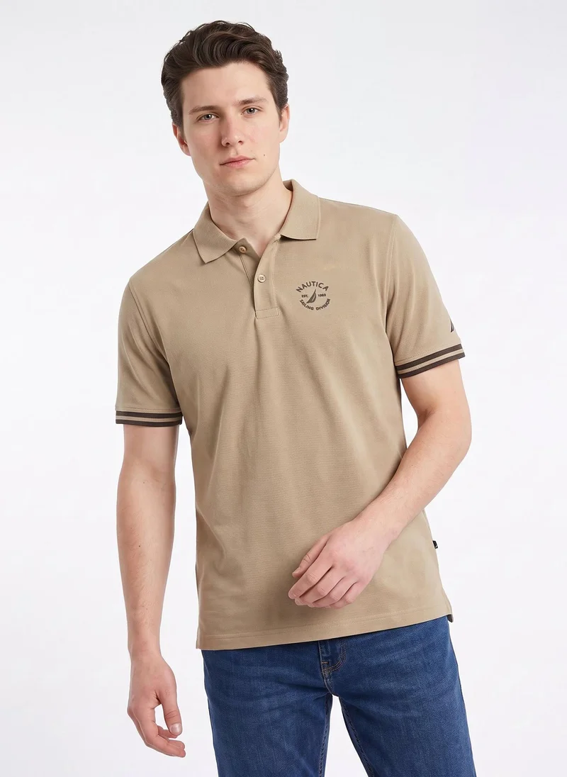 Men's Polo Regular Fit Short Sleeve Premium Essentials Cotton Polo - LiteBeige