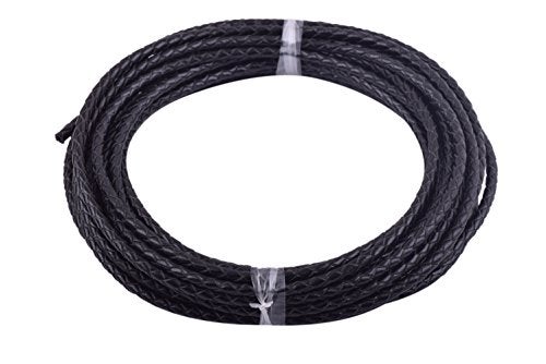 KONMAY 5 Yards 3.0mm Round Black Geneuine Braided Leather Cord Bolo Leather Cord - Image 5