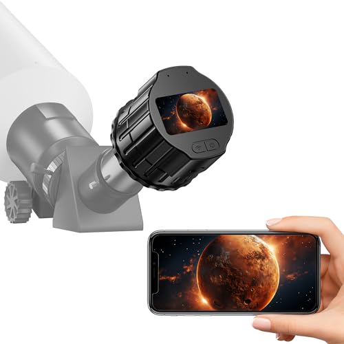 Telonixium WiFi Telescope Camera Eyepiece, 64G Electronic Eyepiece Camera with 1.5" Screen, Astronomy Camera Fits to 28mm- 50mm Scopes, Perfect for Astrophotography, Birds Watching - Image 1