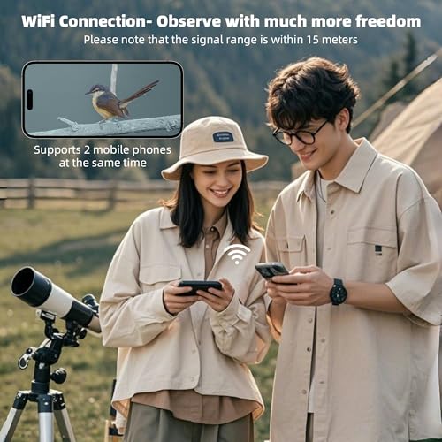 Telonixium WiFi Telescope Camera Eyepiece, 64G Electronic Eyepiece Camera with 1.5" Screen, Astronomy Camera Fits to 28mm- 50mm Scopes, Perfect for Astrophotography, Birds Watching - Image 5