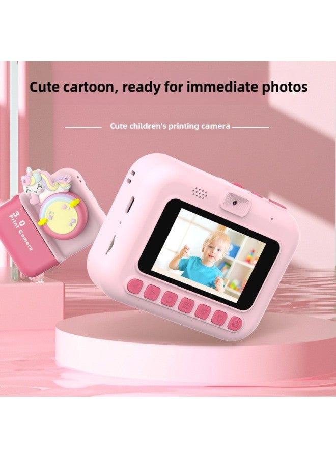 Generic Private Model Children's 3-inch Screen Print Camera Instant Portable HD Digital Camera-Color:Blue (dual Lens Without Lens Cap)  - Image 5