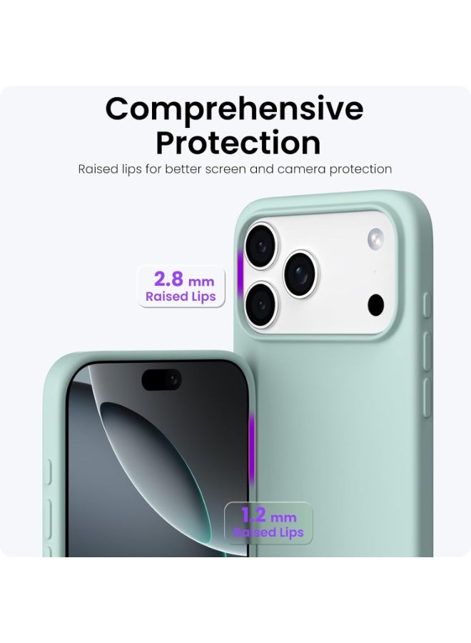 Case for iPhone 17 Pro Soft Liquid Silicone Gel Case Full Body Shockproof Protection Matte Finish Cover Soft Microfiber Lining Cushion Slim Back Case for iPhone 17 Pro - Image 3