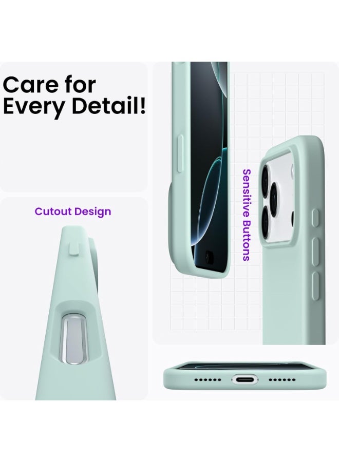 Case for iPhone 17 Pro Soft Liquid Silicone Gel Case Full Body Shockproof Protection Matte Finish Cover Soft Microfiber Lining Cushion Slim Back Case for iPhone 17 Pro - Image 4