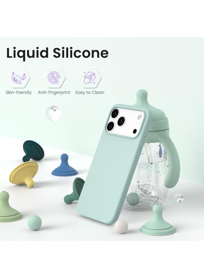 Case for iPhone 17 Pro Soft Liquid Silicone Gel Case Full Body Shockproof Protection Matte Finish Cover Soft Microfiber Lining Cushion Slim Back Case for iPhone 17 Pro - Image 5