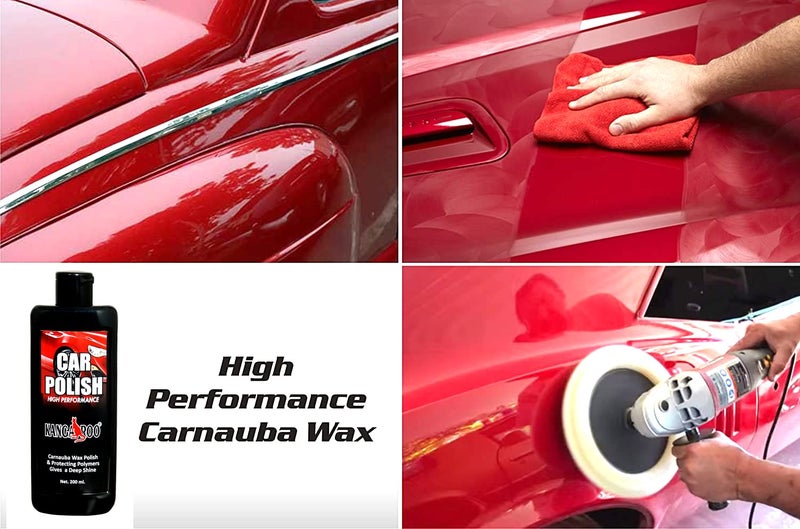 Kangaroo® Car Care Kit (Car Polish, Dashboard Polish, Scratch Remover, Car Interior Cleaner (Vinyl Leather) 200 ML Each with 3 Foam Applicator and 1 Microfiber Towel - Save Your TIME - Image 3