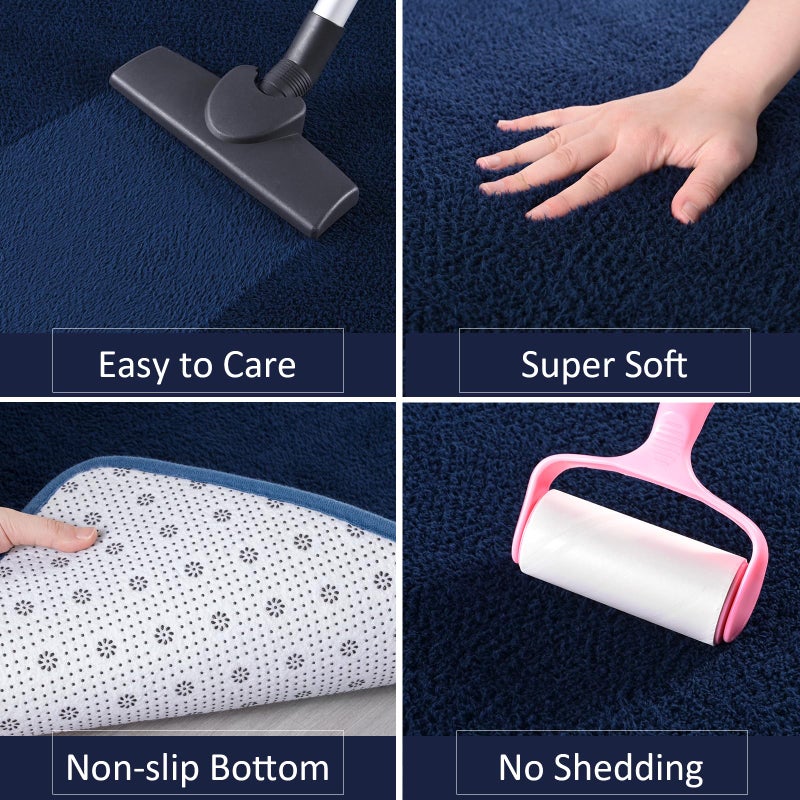 Arogan الحديثة سجادة منطقة شاغ لغرفة النوم 4 × 6 أقدام سجاد قابلة للغسل لغرفة المعيشة السجاد السجاد الأرضية الداخلية ذاكرة أفخم سجاد سرير سرير للأطفال - Image 3