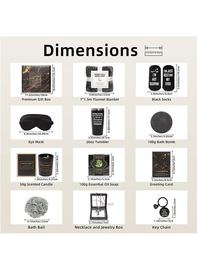 Beauenty 11PC Scented Candles & Bath Set,Birthday Gift for Men Premium Gifts Baskets for Him,Man Retirement Gifts Father Birthday Presents for Dad Husband Boyfriend Box Holiday Presents - Image 2