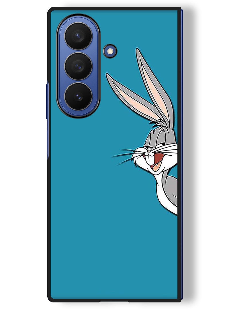 Theodor Case Compatible with Samsung Galaxy Z Fold 7 - 8 Inch Protection Shockproof Bumper Cover Bugs Bunny - Image 1