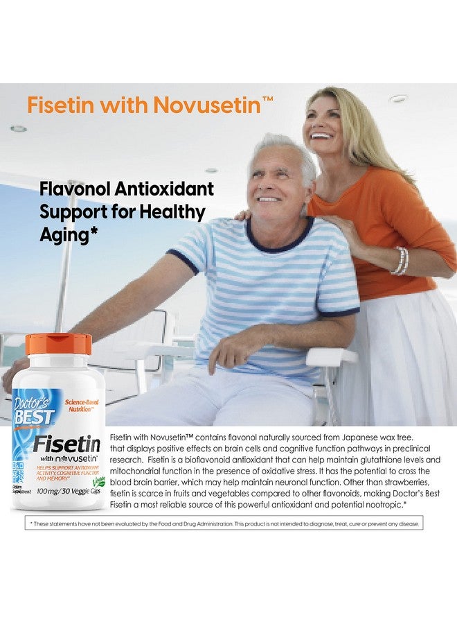 Doctor's Best Fisetin with Novusetin, Non-GMO, Vegan, Gluten & Soy Free, 100 mg, 30 Count - Image 2