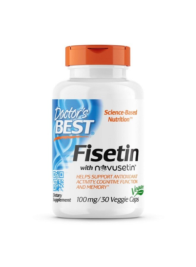 Doctor's Best Fisetin with Novusetin, Non-GMO, Vegan, Gluten & Soy Free, 100 mg, 30 Count - Image 1
