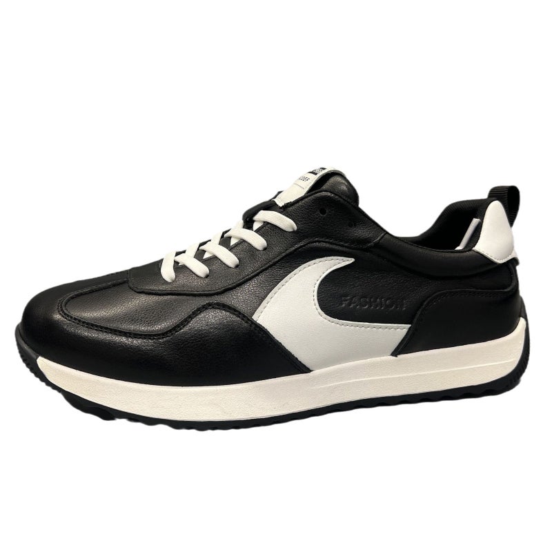 Autumn Fashion All-Match Forrest Gump Shoes Fashion Men'S Genuine Leather Casual White Shoes Color Matching Board Shoes For Boys - Image 1