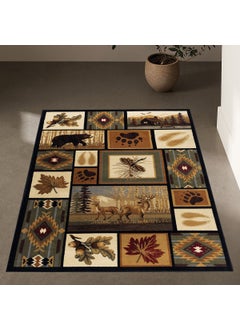 Vagonik wagonic
Vintage Wild Nature Pattern Digital Printed Carpet Non-Slip Base Washable Carpet  - Image 5