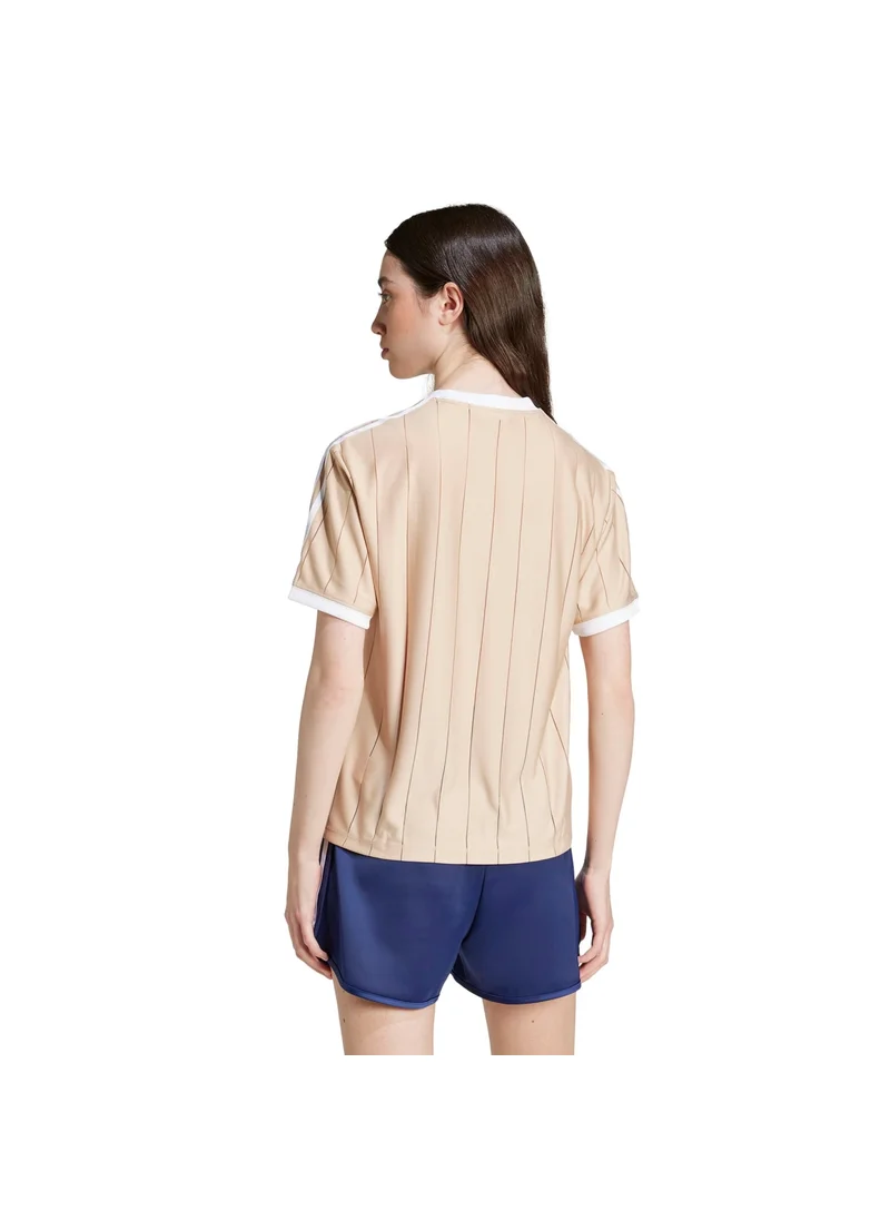 اديداس adidas 3 S PNST TEE Beige Originals Women T-SHIRTS