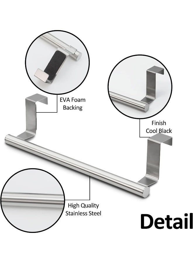 SKY-TOUCH حامل منشفة باب الحمام فضي - Image 3