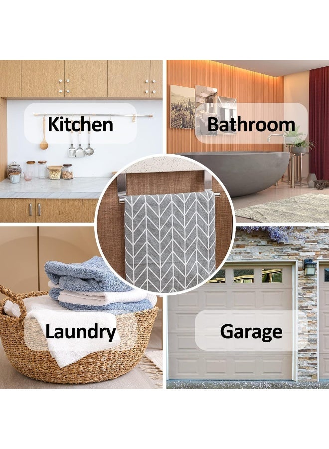 SKY-TOUCH حامل منشفة باب الحمام فضي - Image 4