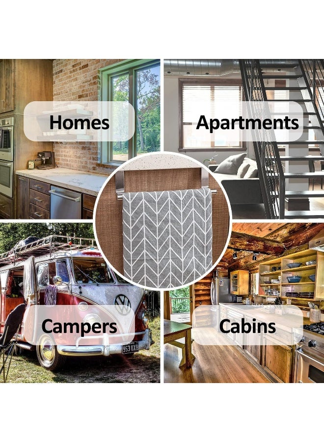 SKY-TOUCH حامل منشفة باب الحمام فضي - Image 5