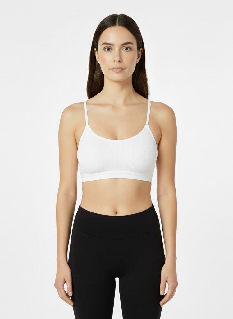 Comodo Pack of 2 Women's Cotton Basic Soft Bra, Thin Strap Non Padded - Image 2