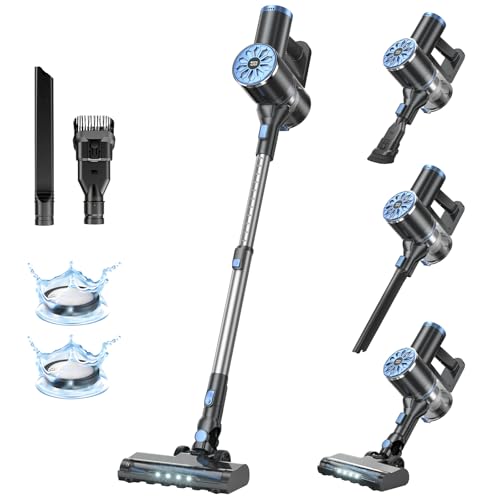 VIPSUN Cordless Vacuum Cleaner with Self-Standing, LED Screen Stick Vacuum Cleaners for Home, Lightweight Powerful Suction Vacuum, 6-in-1 Rechargeable Vacuum for Carpets, Pet Hair, Hardwood Floors - Image 1