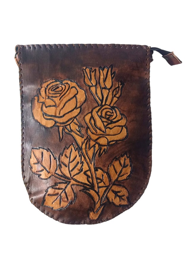 Sheer Fashionable Leather Crossbody Bag - Image 1