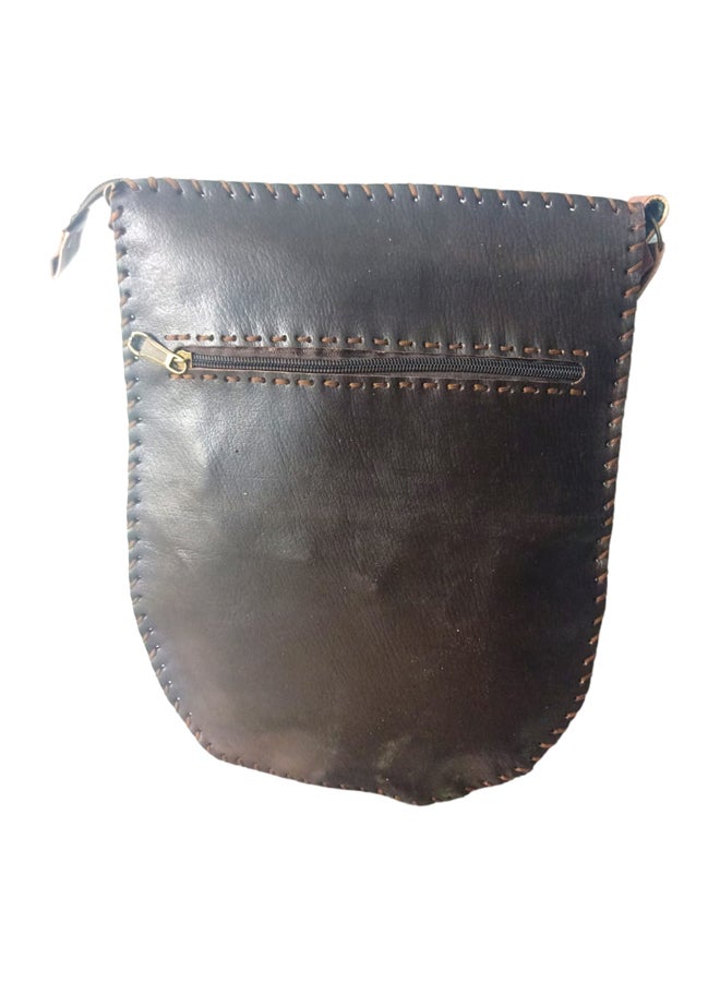 Sheer Fashionable Leather Crossbody Bag - Image 2