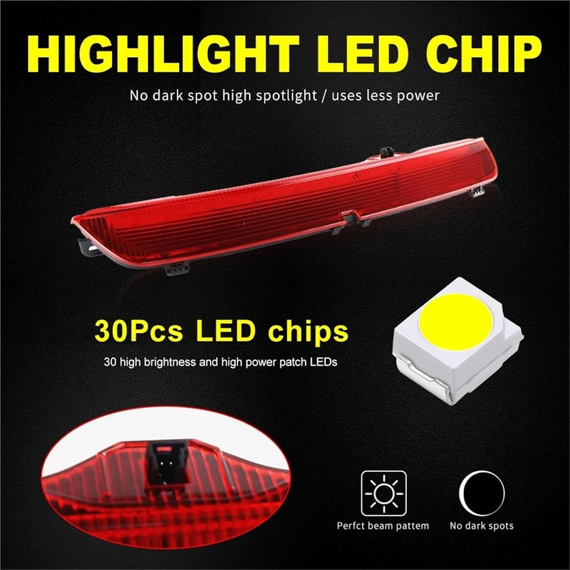 DYXN 1PC LED Third Brake Light Stop Lamp Compatible With B-CLASS W246 W242 2011 2012 2013 2014 2015 2016 2017 2018 Additional Brake Lights(1pc LED Smoke Lens) - Image 4