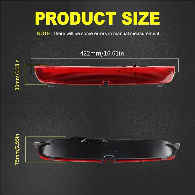 DYXN 1PC LED Third Brake Light Stop Lamp Compatible With B-CLASS W246 W242 2011 2012 2013 2014 2015 2016 2017 2018 Additional Brake Lights(1pc LED Smoke Lens) - Image 3