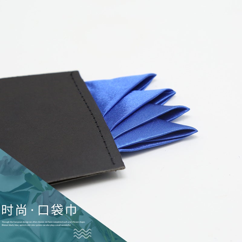 Men'S Insert Pocket Towel Business Accessories Suit Wedding Groom Solid Color Square Handkerchief Breast Towel Shengzhou Manufacturers - Image 3